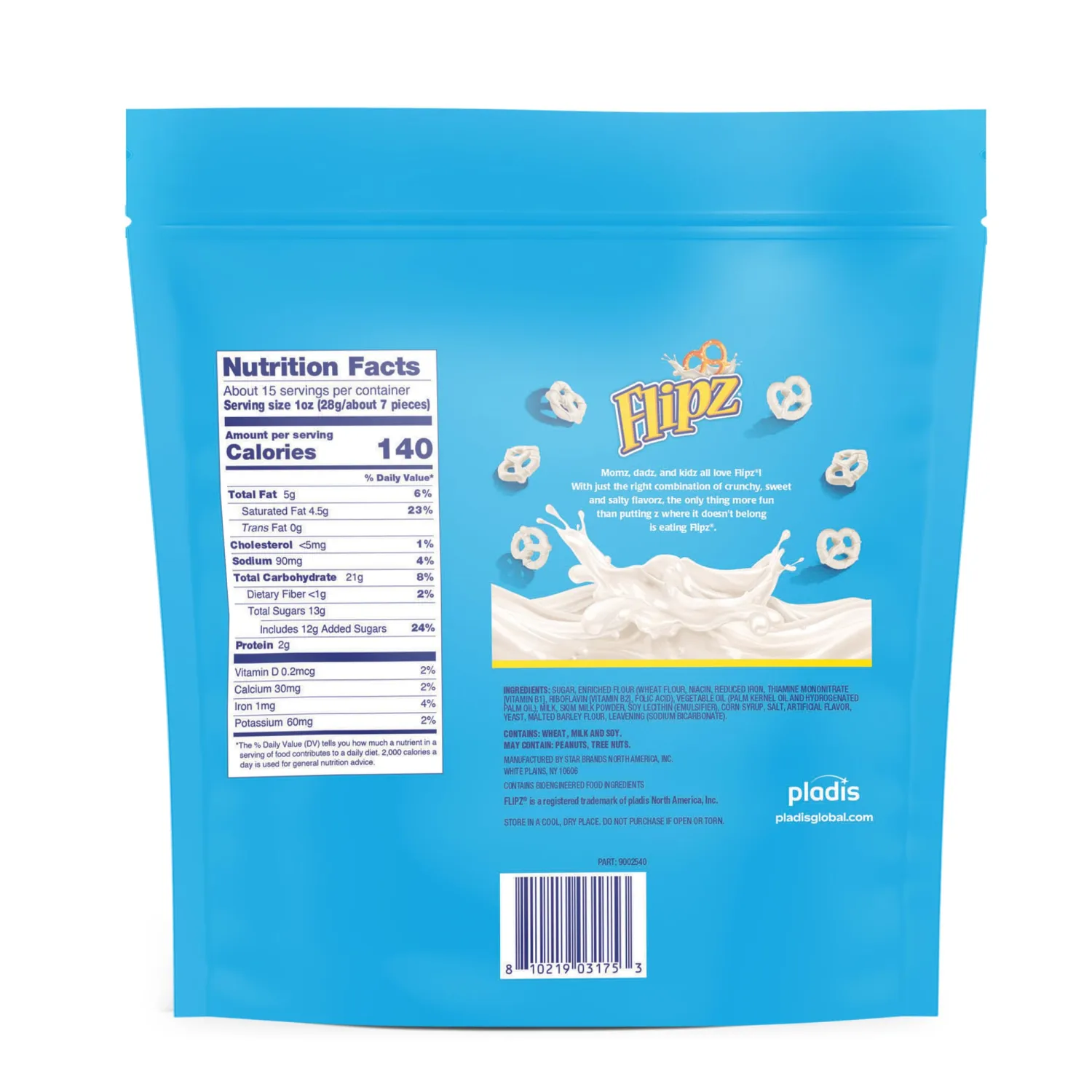 Flipz White Fudge Covered Pretzels - Pack of 2-15 oz Bags - Perfect for Snacking on the go and Stocking the Pantry - Classic Taste Everyone is Sure to Love