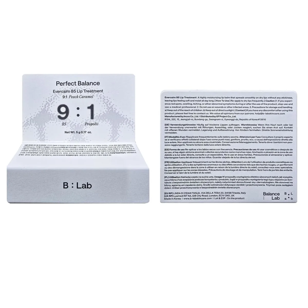 B:Lab Evercalm B5 Lip Treatment 5g