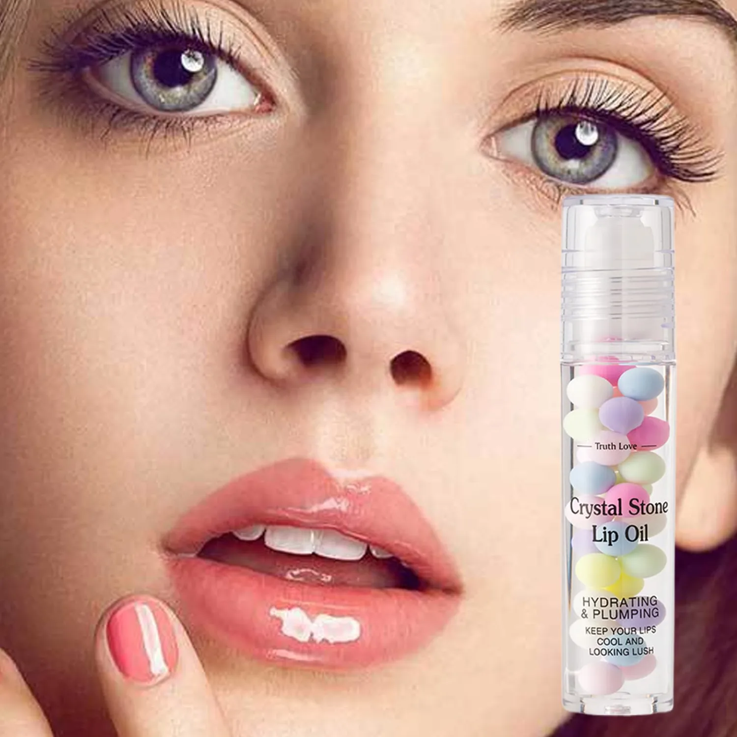 Roll On Lip Oil - 6.8g Moisturizing Lip Gloss Roller | Transparent Hydrating Oil | Nourishing Rolling Ball Lips For Smooth Plump Lips Beauty Care Routine