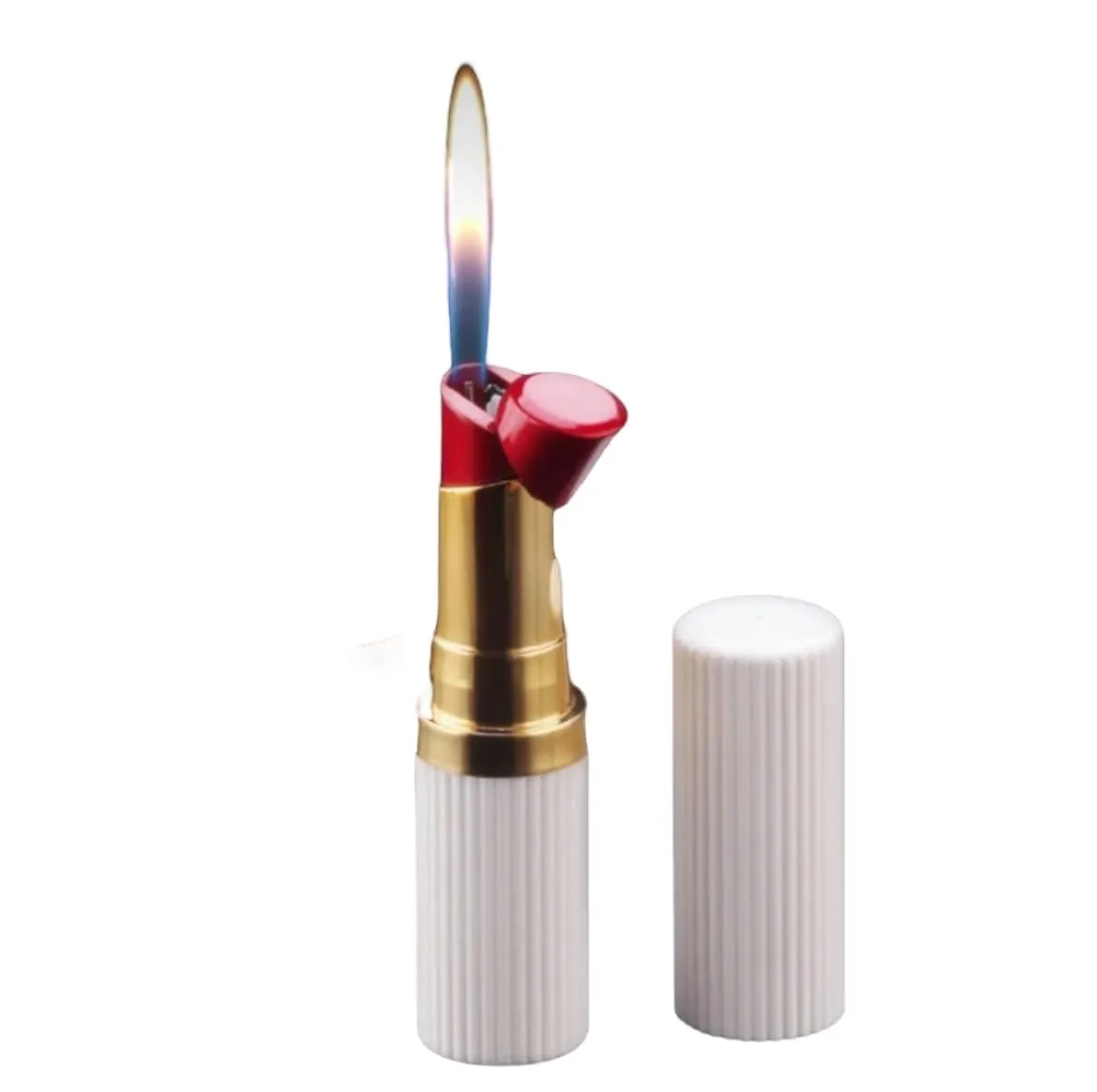 NIVEK Lipstick Lighter Kitty KT Cat Kawaii Kulomi Melody Bunny Rabbit Collectable (Vintage White)