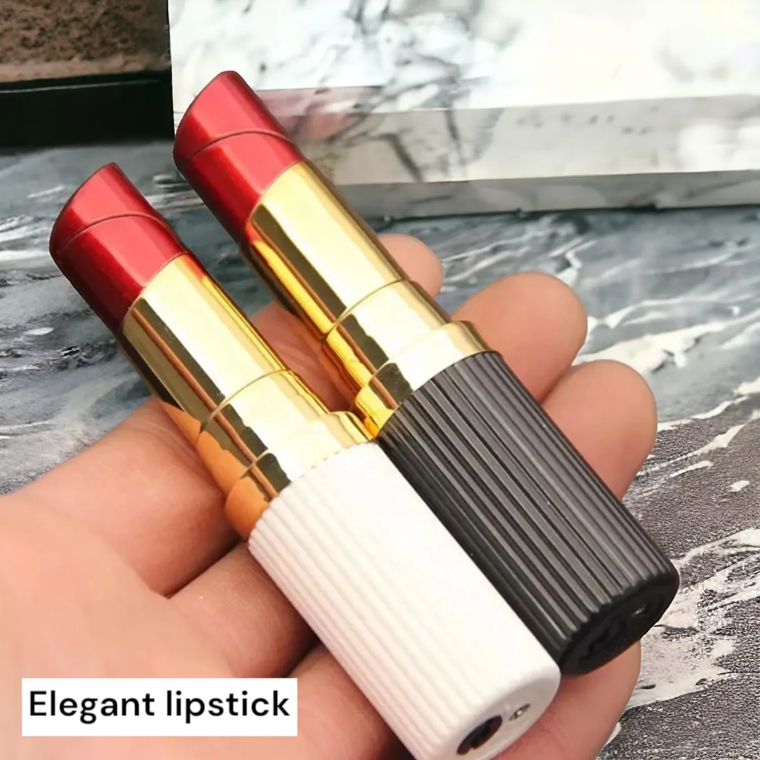 NIVEK Lipstick Lighter Kitty KT Cat Kawaii Kulomi Melody Bunny Rabbit Collectable (Vintage White)