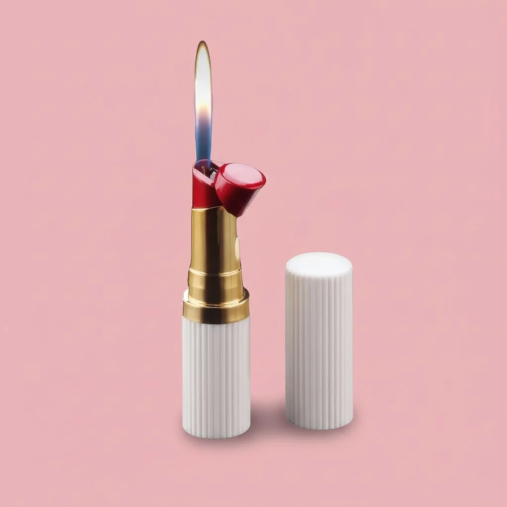 NIVEK Lipstick Lighter Kitty KT Cat Kawaii Kulomi Melody Bunny Rabbit Collectable (Vintage White)