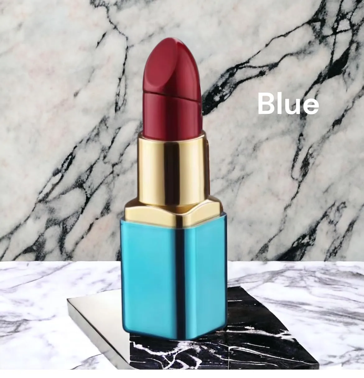 NIVEK Lipstick Lighter Kitty KT Cat Kawaii Kulomi Melody Bunny Rabbit Collectable (Classic Shiny Blue)