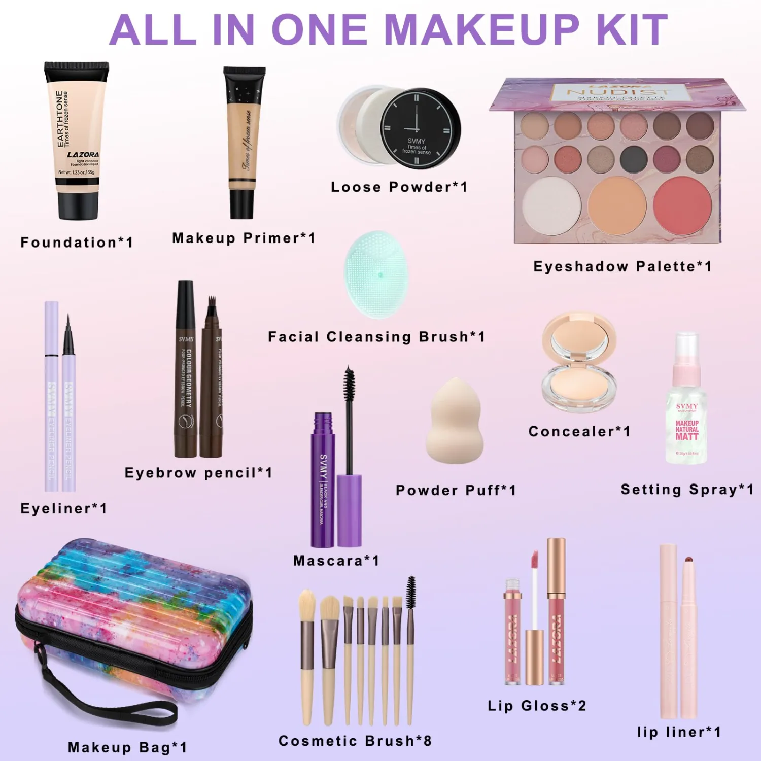Makeup Kit Makeup Set for Teens & Girls Make Up Sets for Girls 10-12 Makeup Gift Set for Teenagers Makeup kits for Teen Beginner