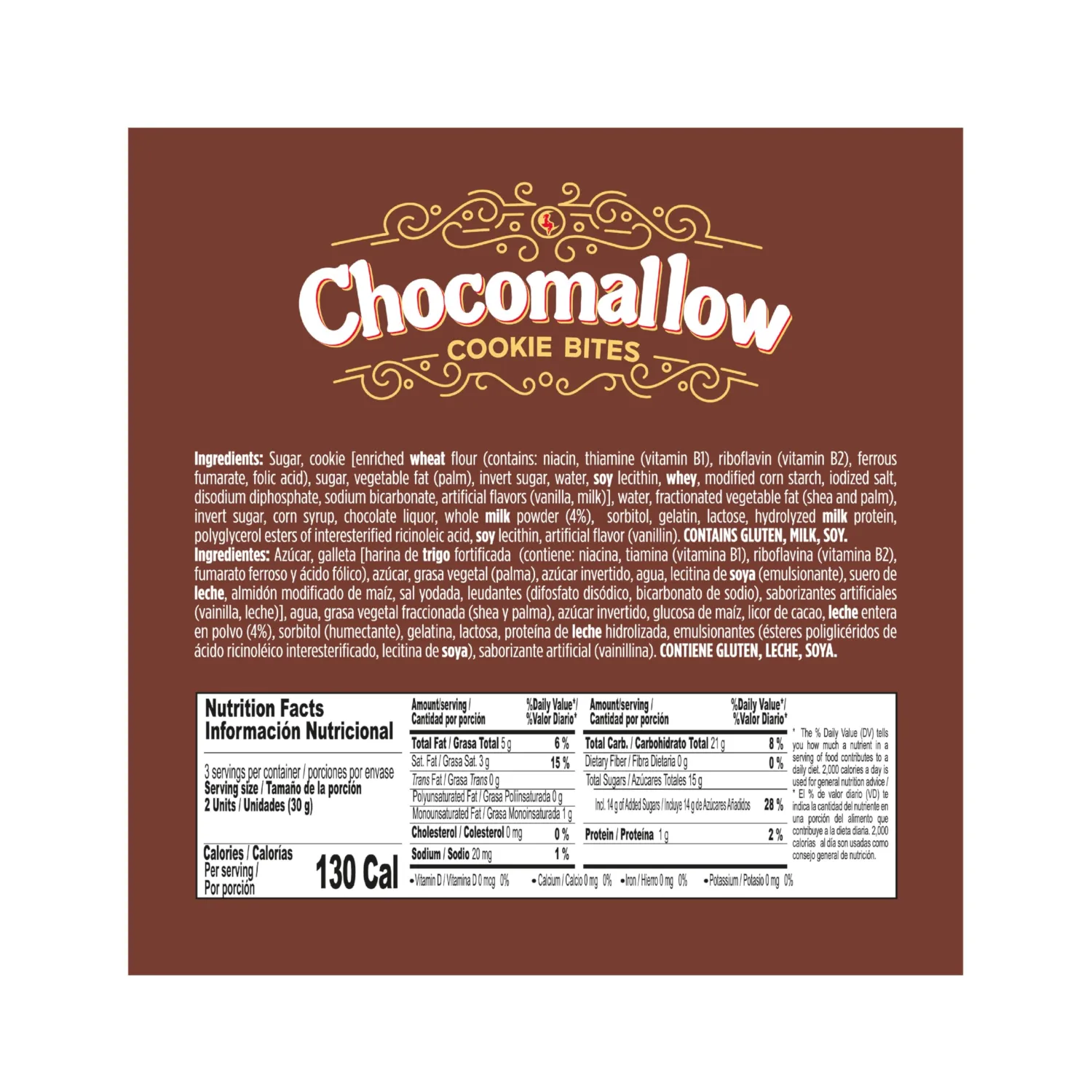 Colombina Christmas Chocolate-covered Marshmallow Cookies, 3.2 oz (Pack of 1)