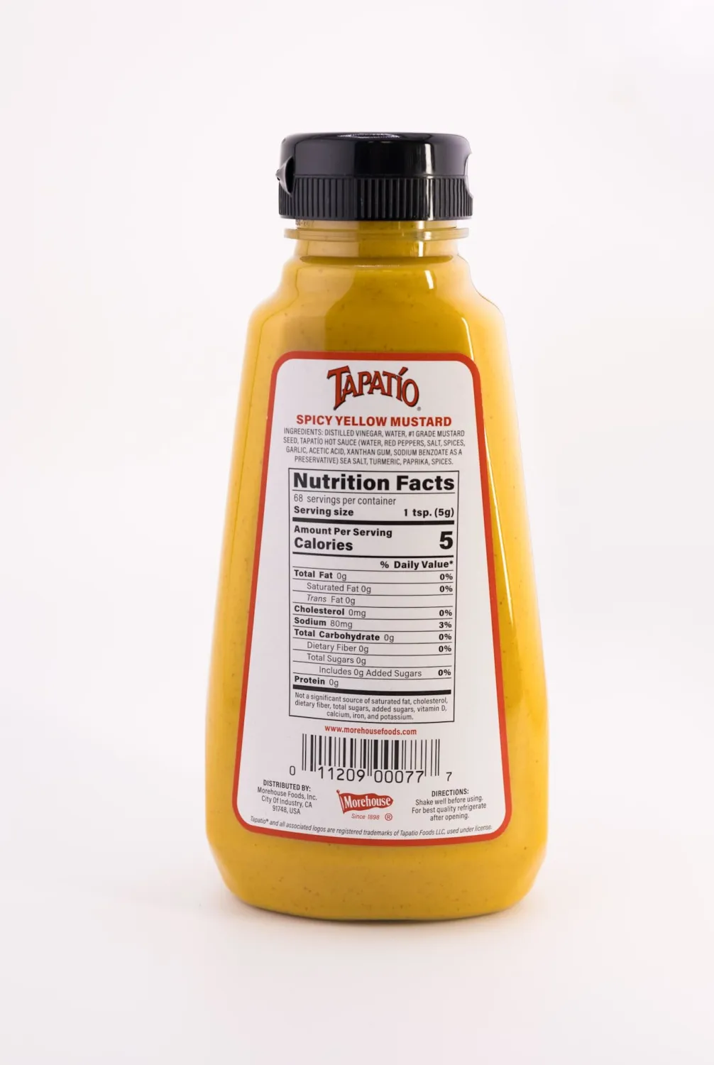 Tapatio Spicy Yellow Mustard - Morehouse - 12oz Bottle
