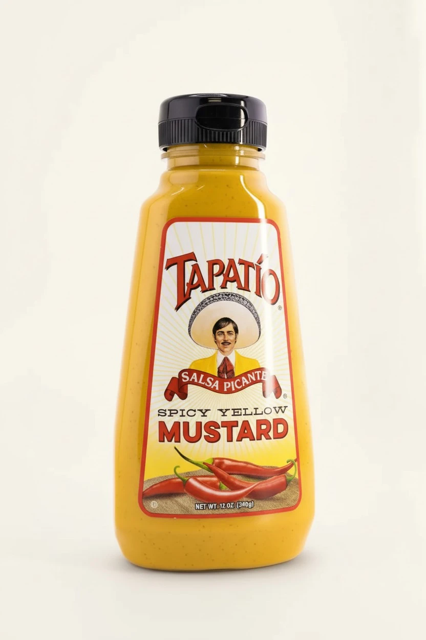 Tapatio Spicy Yellow Mustard - Morehouse - 12oz Bottle