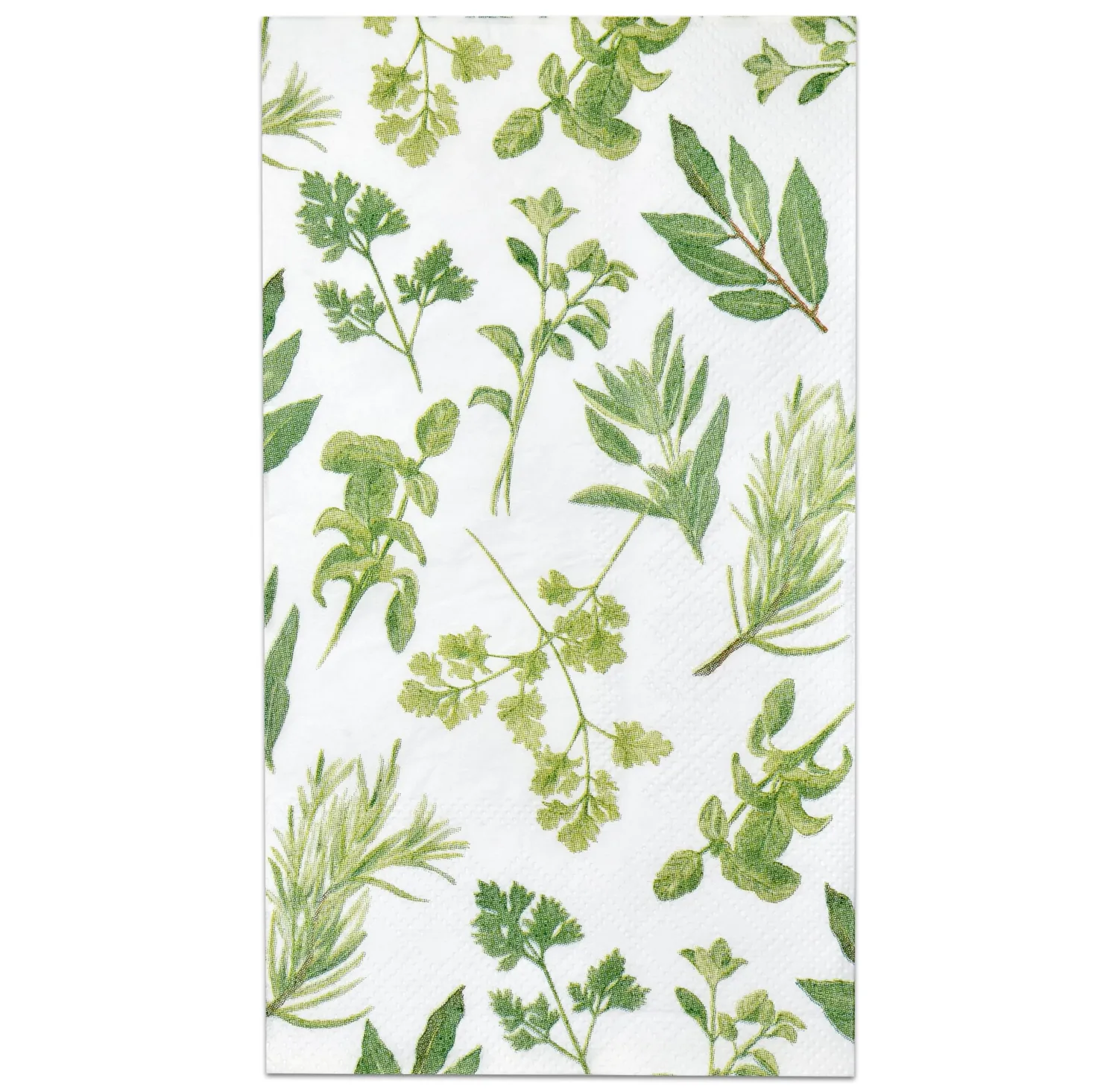 Gift Boutique 100 Pcs Botanical Herb Paper Guest Napkins Disposable Spring Summer Greenery Herbs Napkin for Flowers Floral Birthday Party Supplies