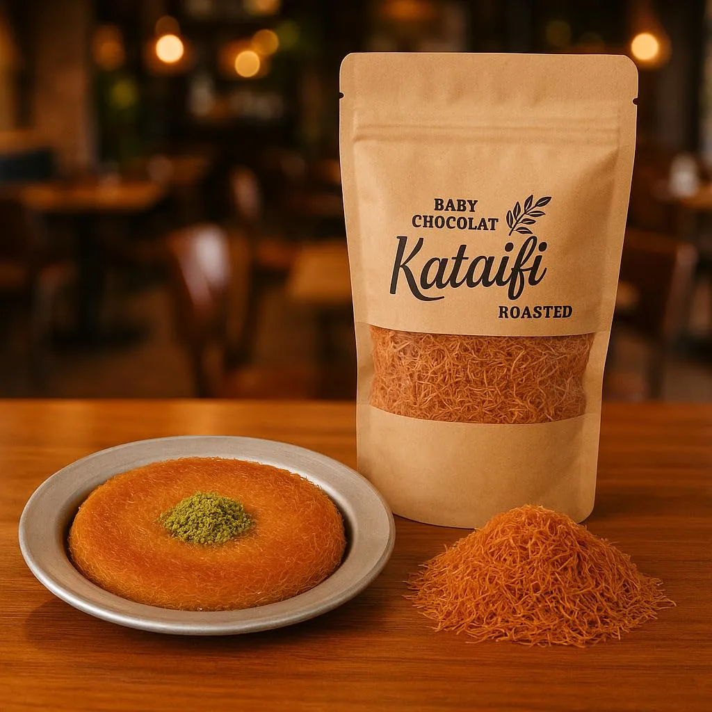 Roasted Kataifi Shredded Filo Dough for Dubai Chocolate Bar – Toasted Kadayif Kunafa Pastry, Crunchy Wire Shredded Wheat Phyllo (3.5oz | 100g)