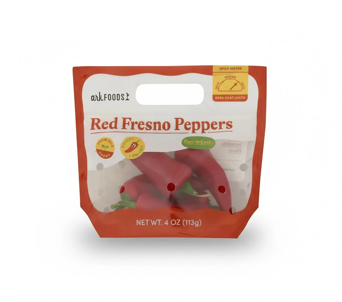 Ark Foods Red Fresno Peppers, 4 OZ
