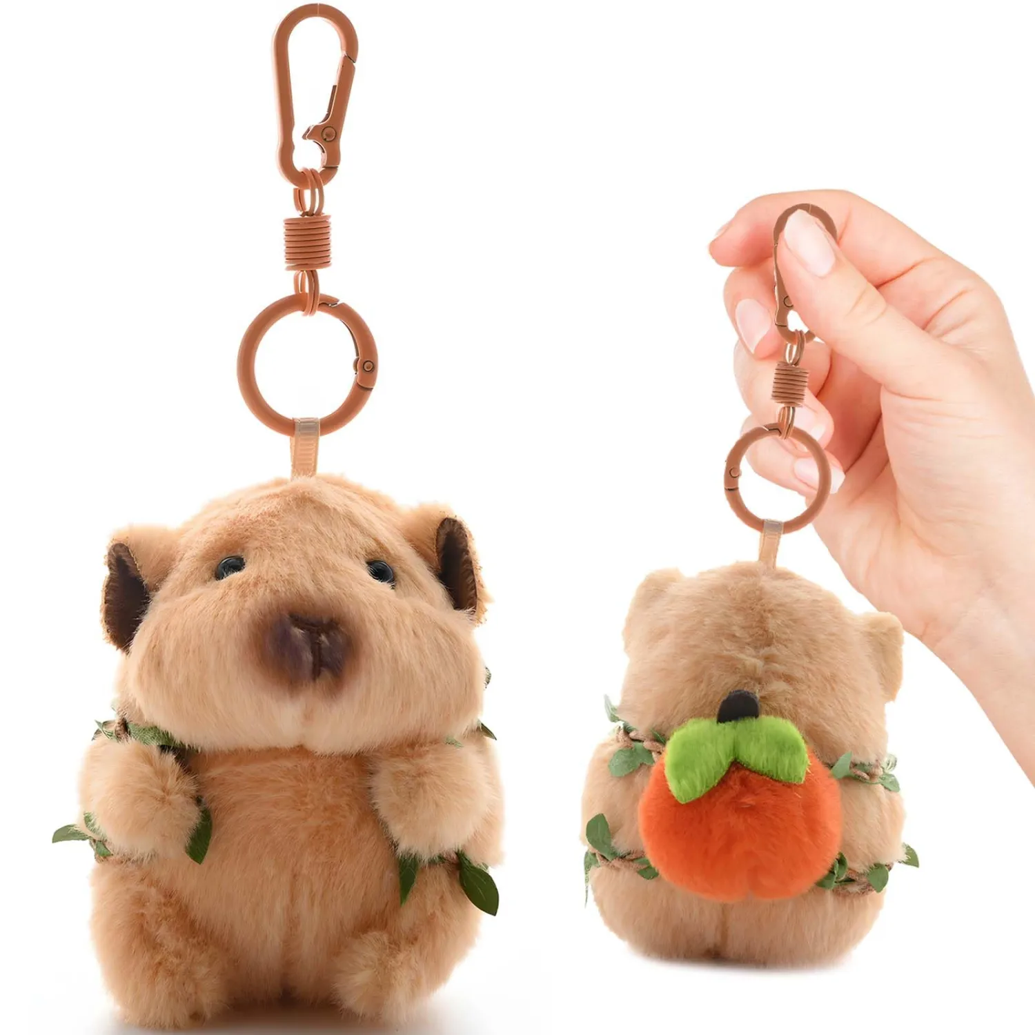 Guinea Pig Plush Keychain – Funny Keyring Charm for Women, Men, Kids | Car Key Handbag Purse Backpack Decor and Birthday Gift