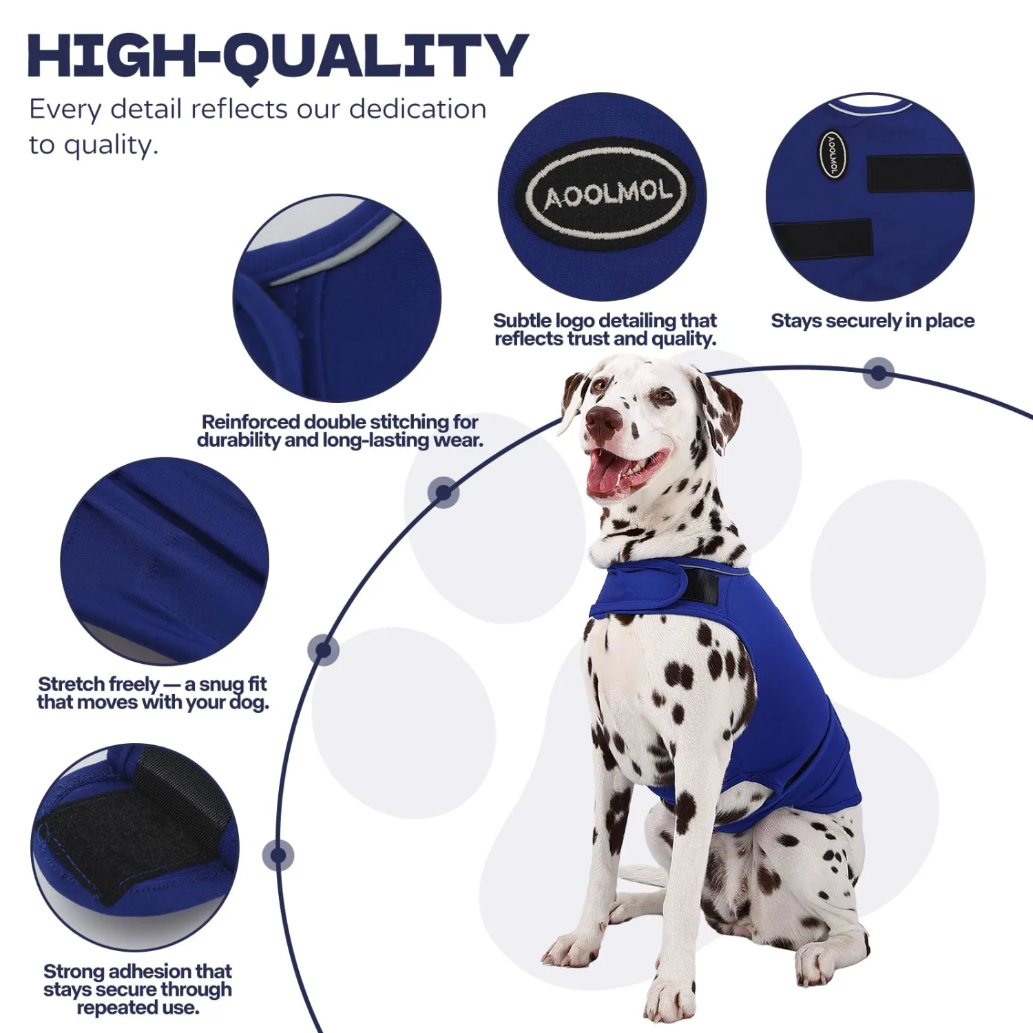 Dog Anxiety Vest and Shirt, Skin-Friendly Calming Shirt - Thunder Jacket for Pet Vet Visits - Dog Jacket for Thunder, Fireworks, Anti Anxiety Vest for Pet Without Medicine & Training