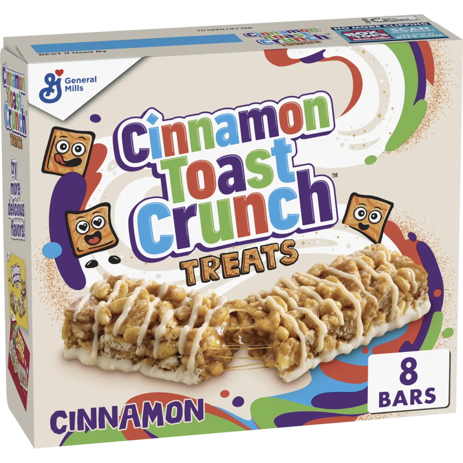 Cinnamon Toast Crunch Cereal Treat Bars, Snack Bars, 8 Ct, 6.8 oz