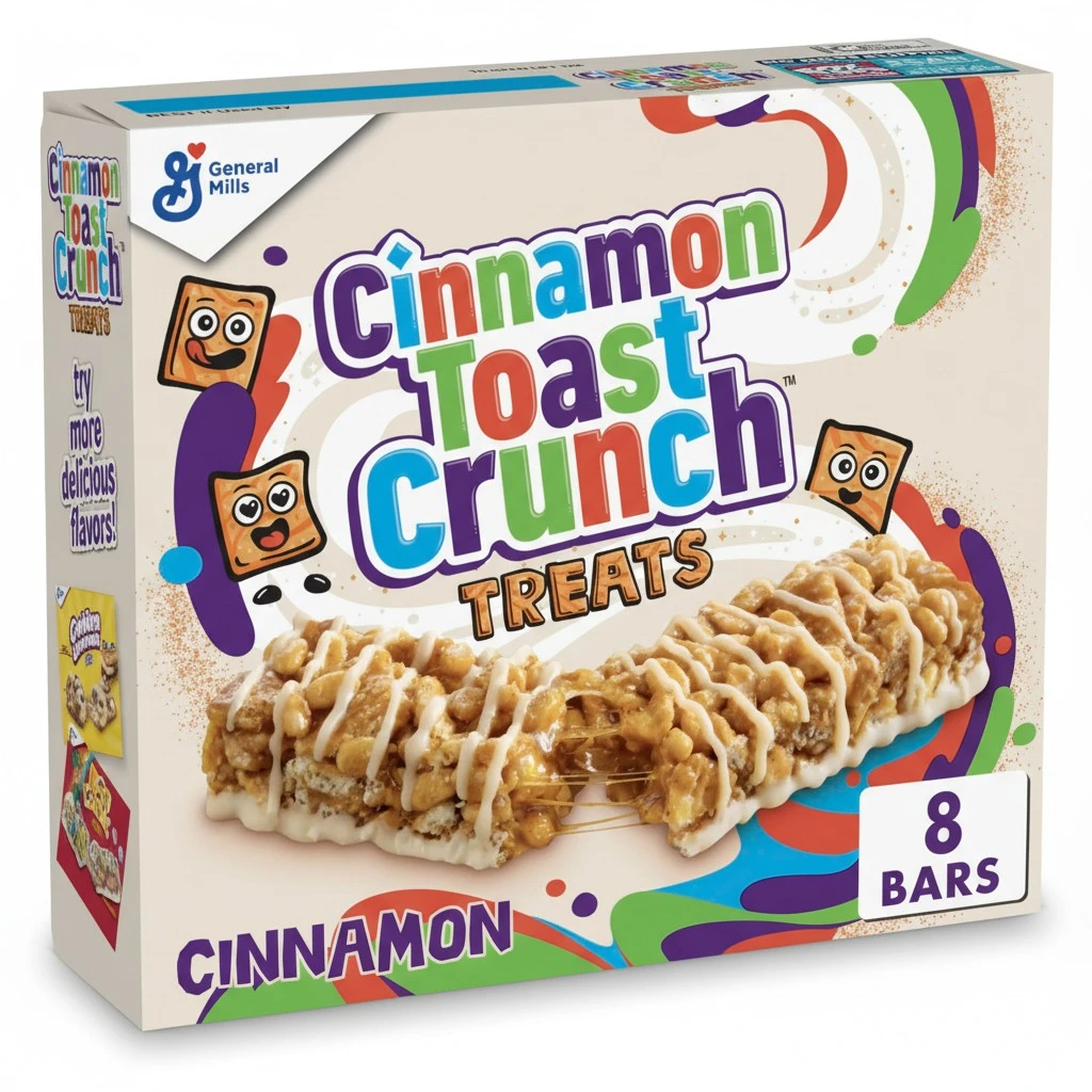 Cinnamon Toast Crunch Cereal Treat Bars, Snack Bars, 8 Ct, 6.8 oz
