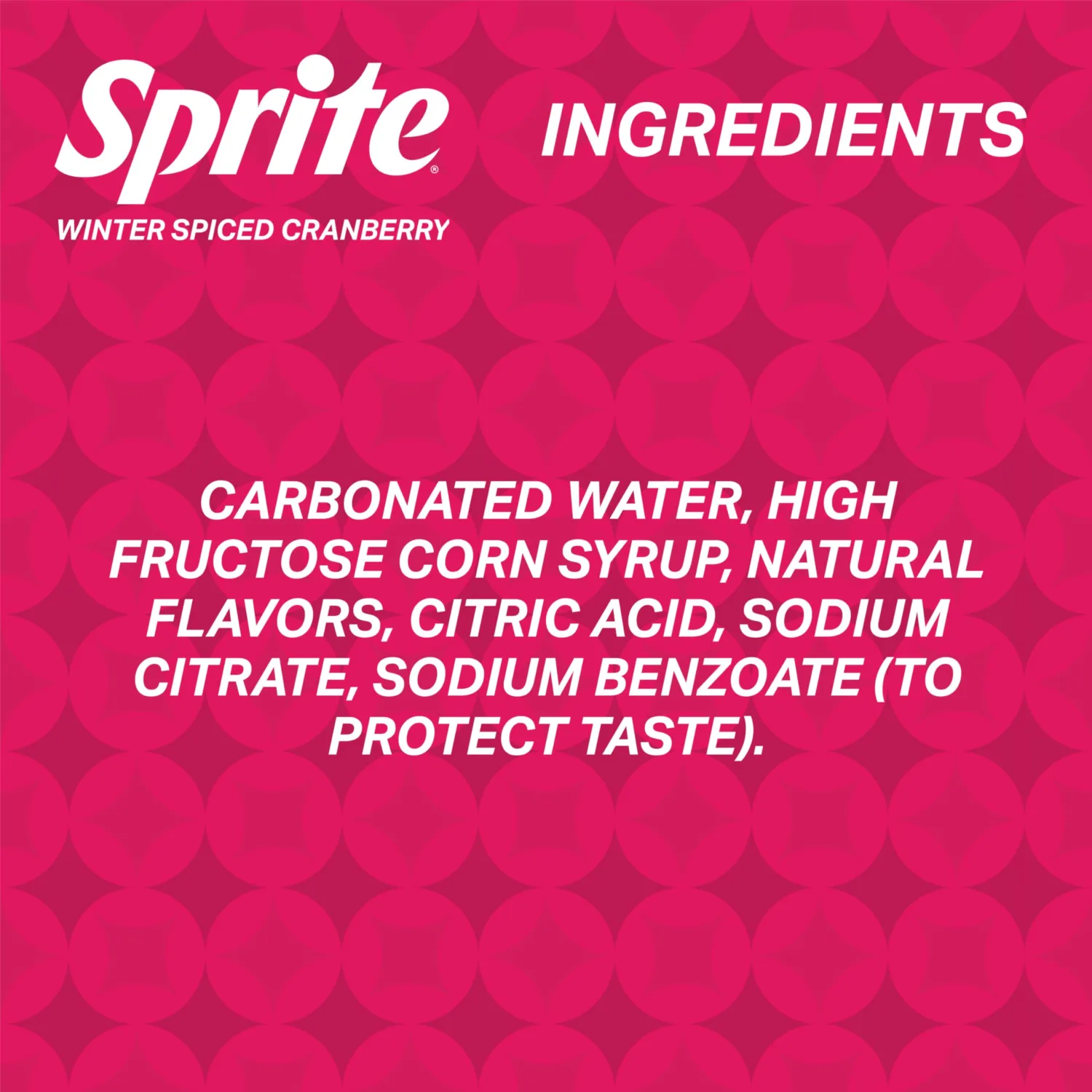 Sprite Winter Spiced Cranberry Soda Soft Drink Fridge Pack, 7.5 fl oz Mini Cans, 10 Pack