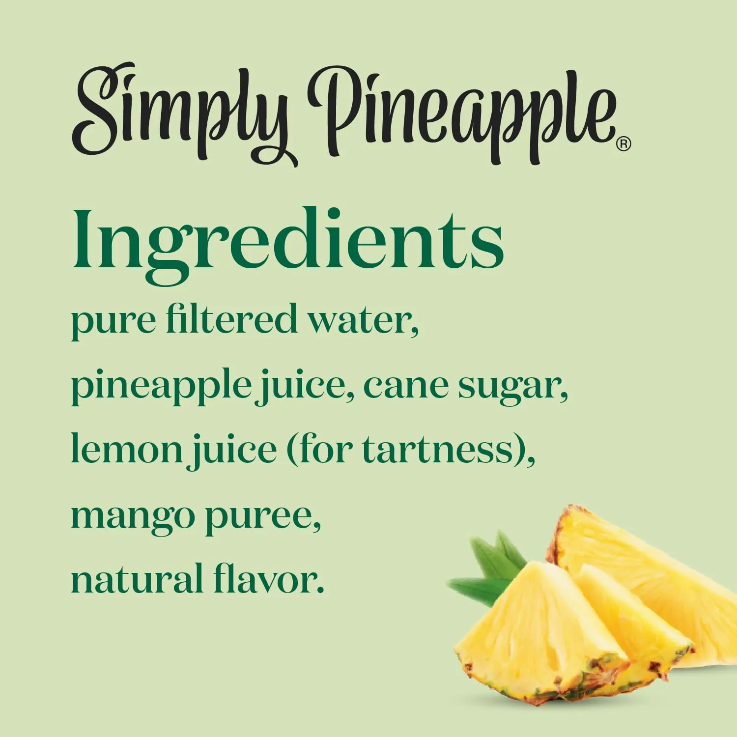 SIMPLY PINEAPPLE FRUIT DRINK, 52oz