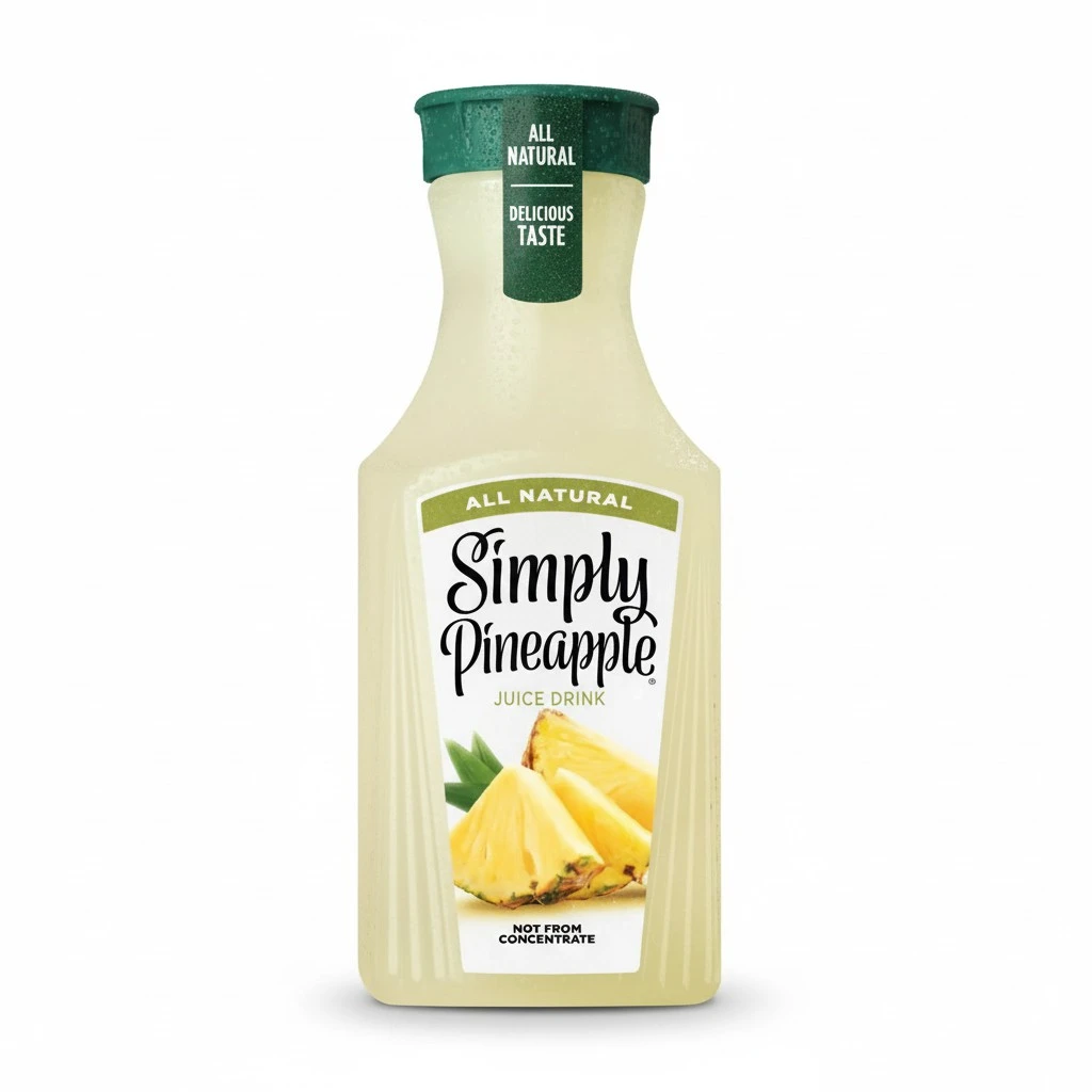 SIMPLY PINEAPPLE FRUIT DRINK, 52oz