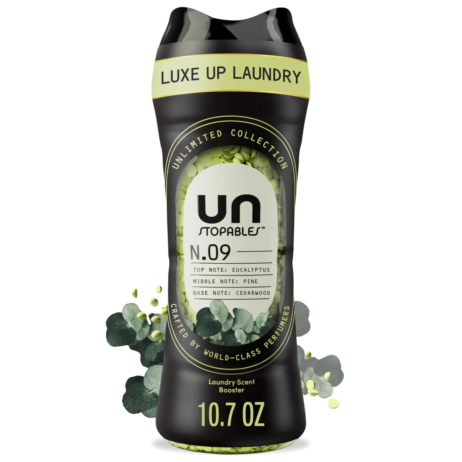 Downy Unstopables Unlimited Collection In-Wash Laundry Scent Booster Beads, No. 09, Fine Fragrance, Long-Lasting Fresh Scent Beads, 10.7 oz