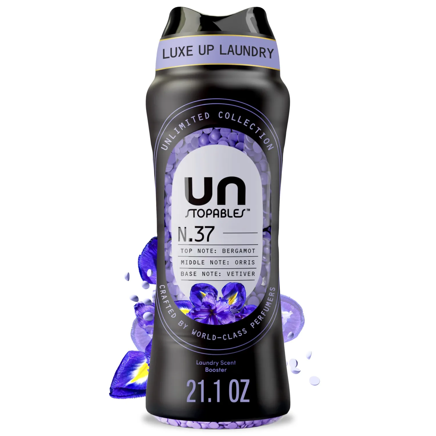 Downy Unstopables Unlimited Collection In-Wash Laundry Scent Booster Beads, No. 37, Fine Fragrance, Long-Lasting Fresh Scent Beads, 21.1 oz