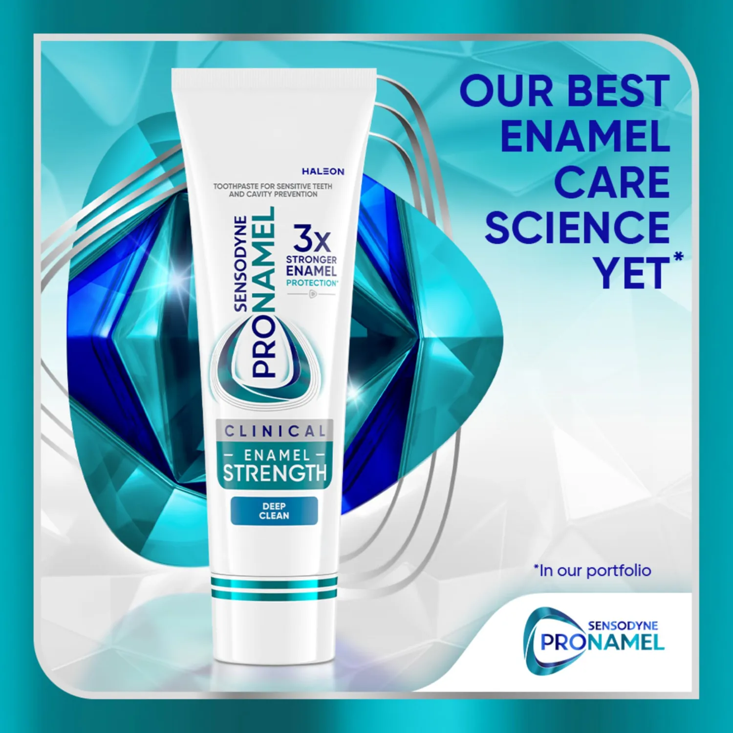 Sensodyne Pronamel Clinical Enamel Strength Toothpaste, Deep Clean, 2.3 oz