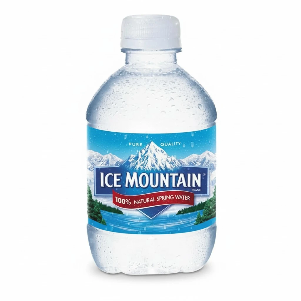Ice Mountain 100% Natural Spring Water, mini plastic bottles, 8 Fl Oz (Pack of 48)