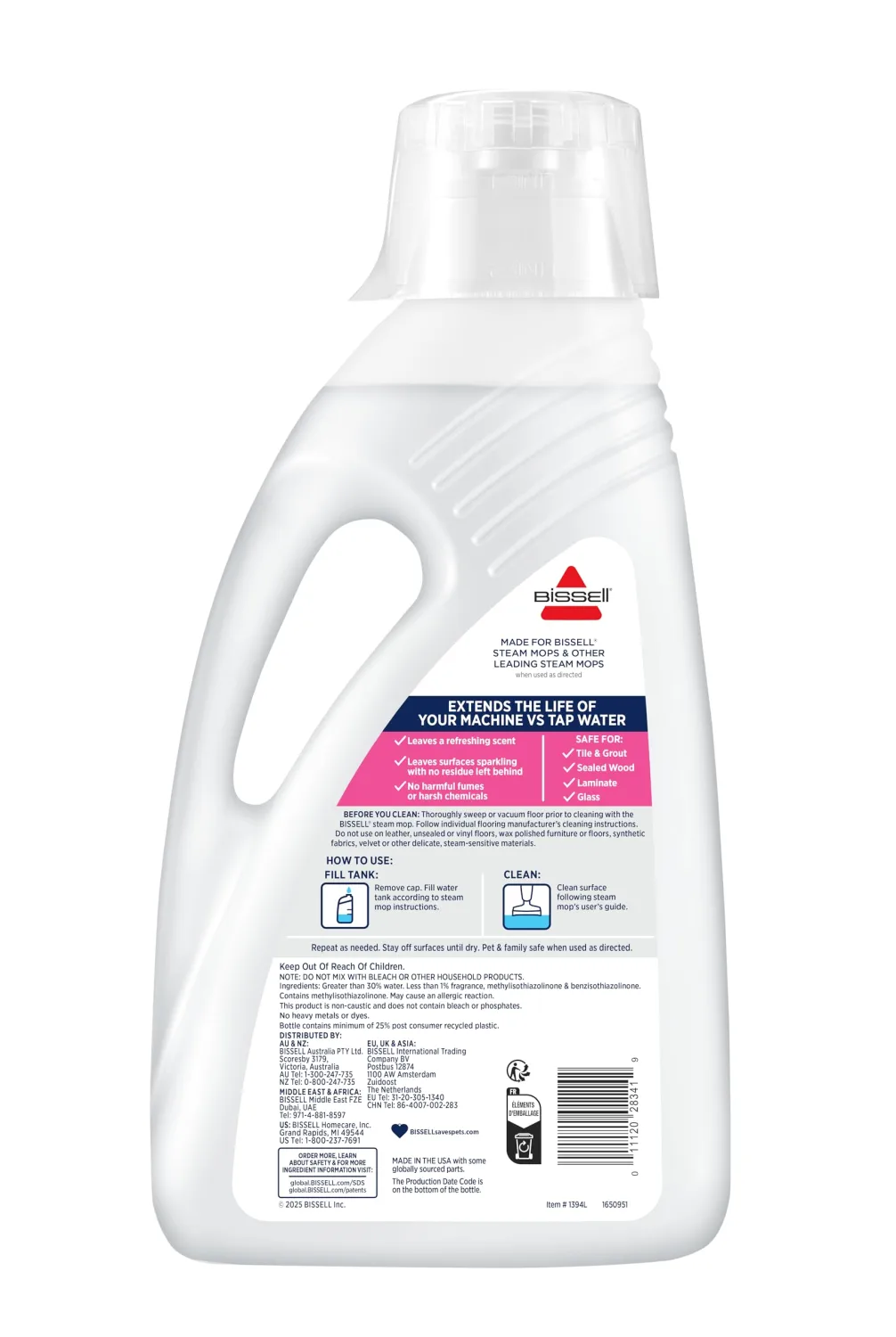 Bissell Spring Breeze Steam Water 80oz