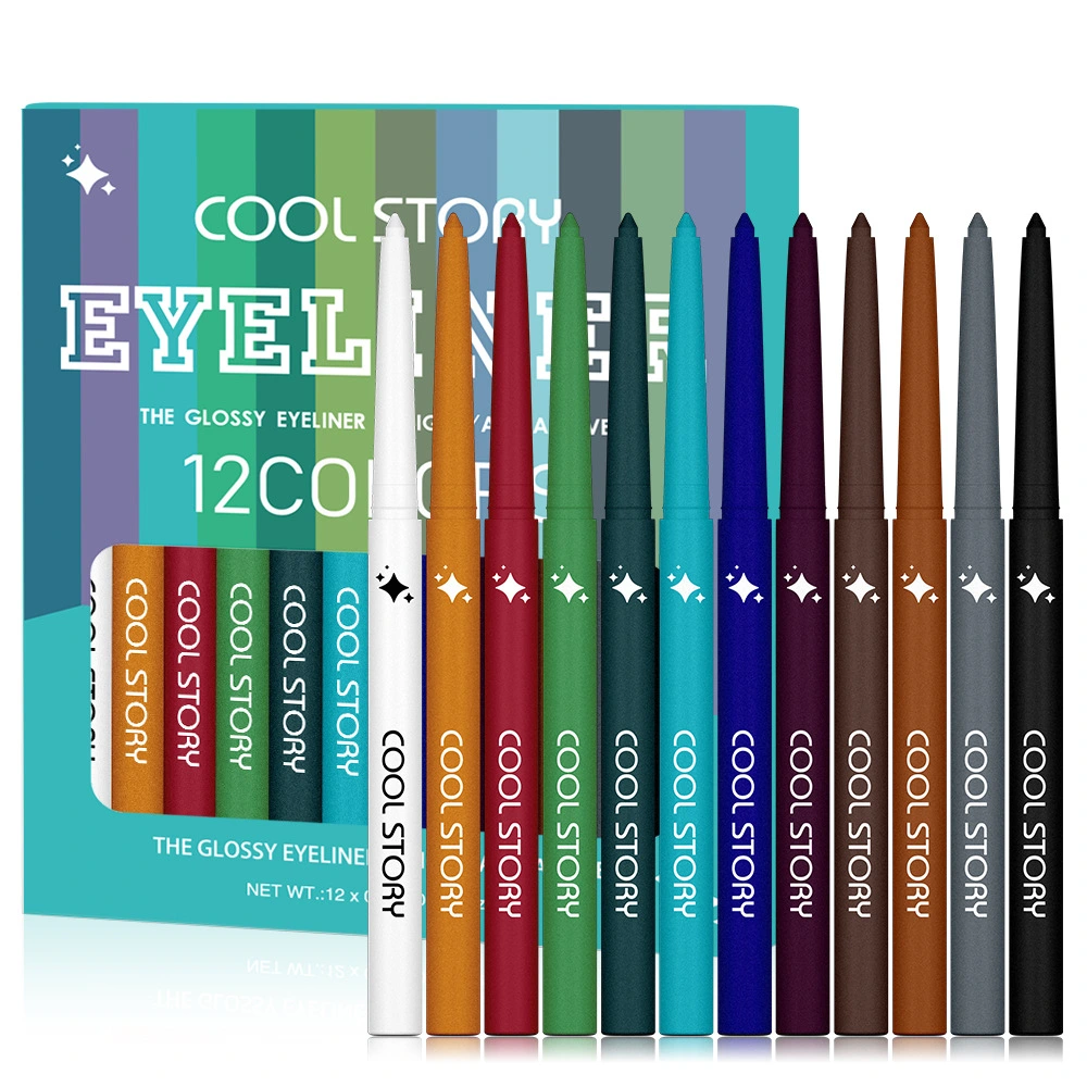 12-color Pearlescent Eyeliner Metallic
