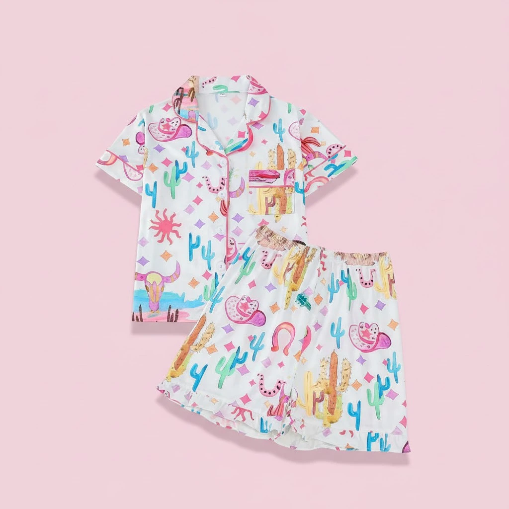 Women's Fashionable Elegant Cardigan Pajamas Suit