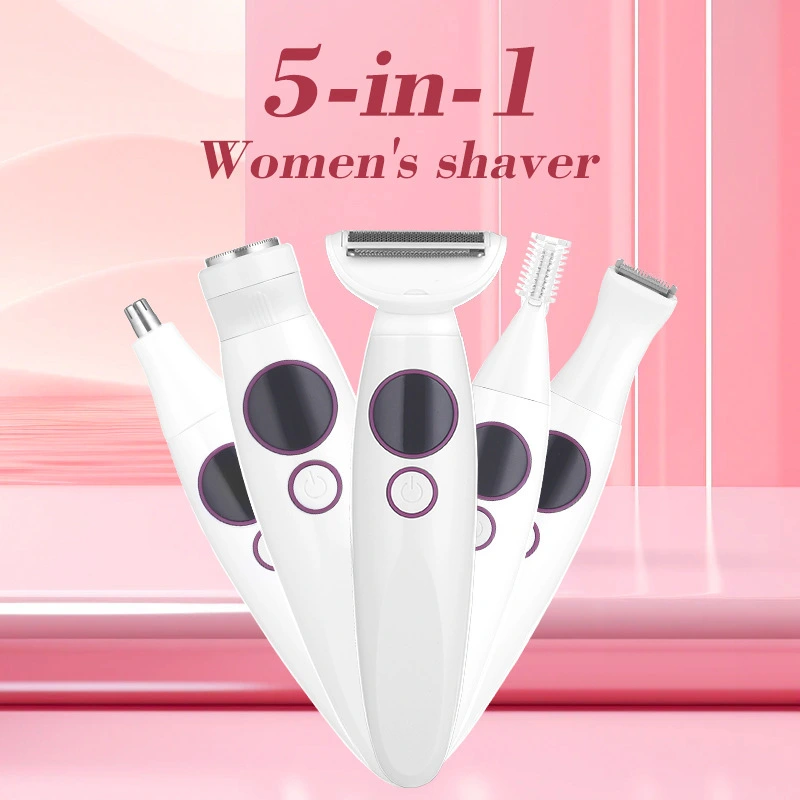 Multifunctional 5-in-1 Women's Shaver Full Body Waterproof