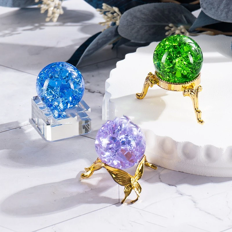Colorful Ball Magic Color Ice Crack Ball Crystal Micro Glass Bead Decoration