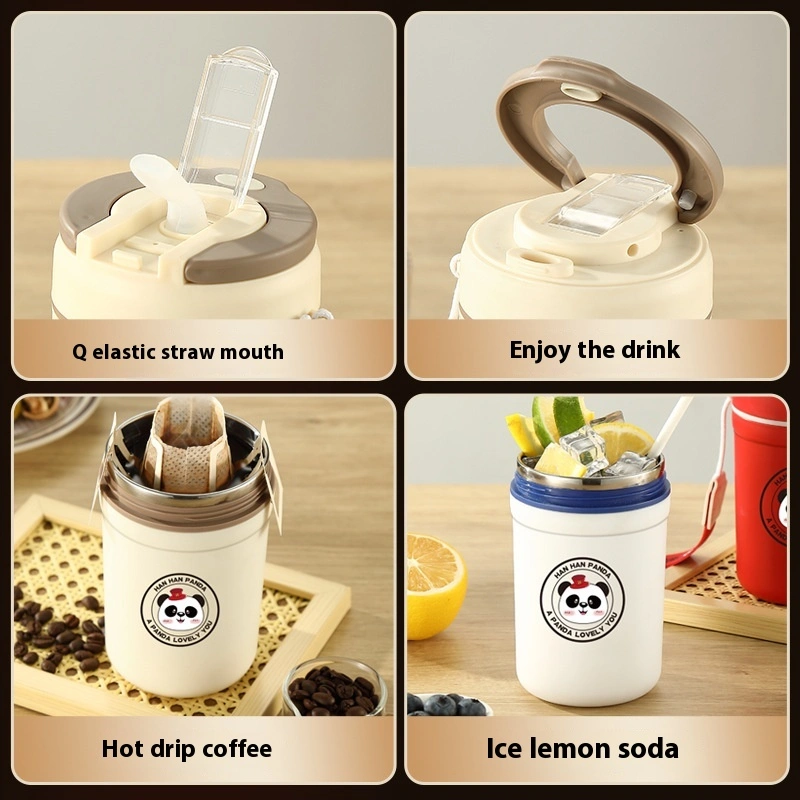 Portable Good-looking Straw Office Coffee Cup