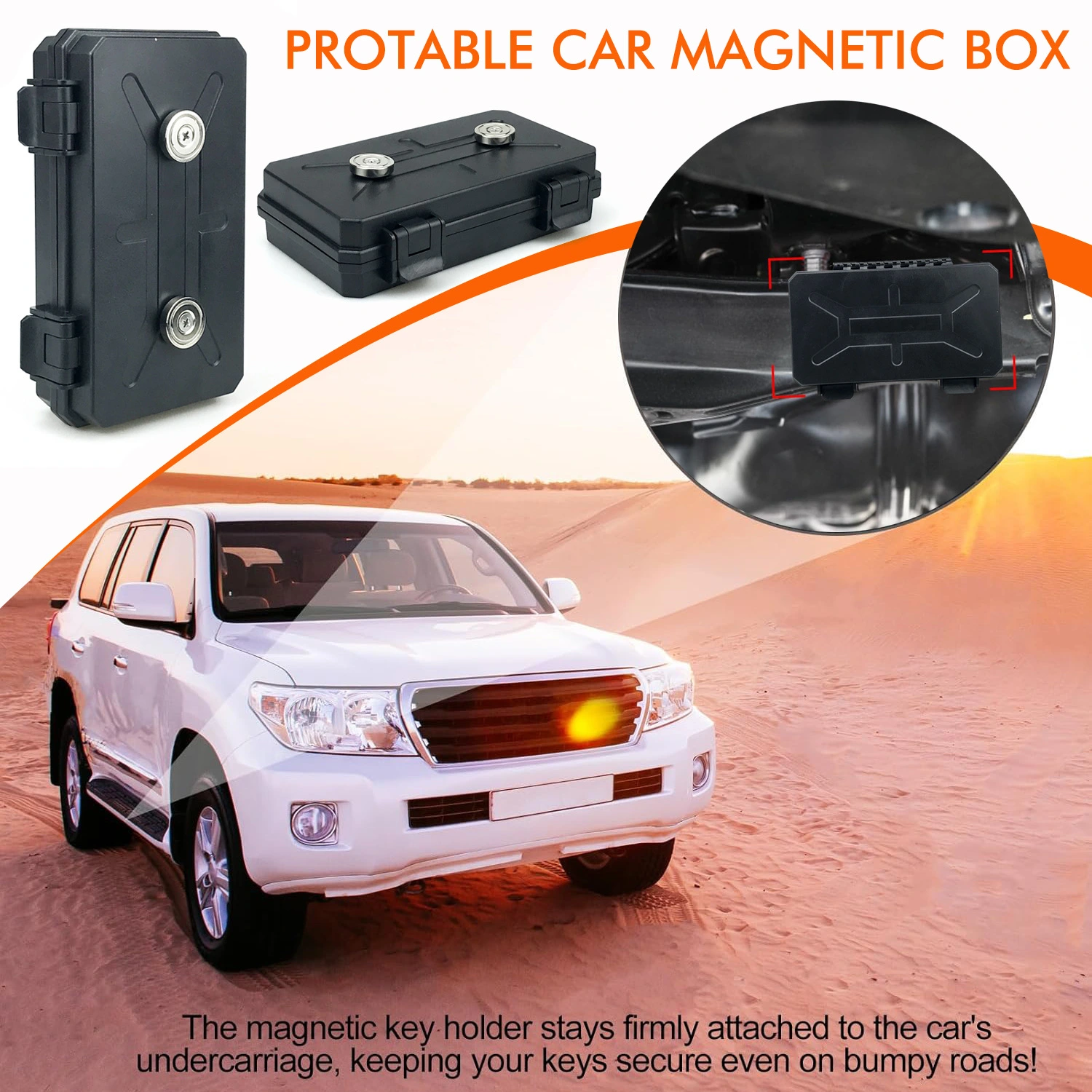 Car Undershadow Tibetan Magnetic Suction Storage Box