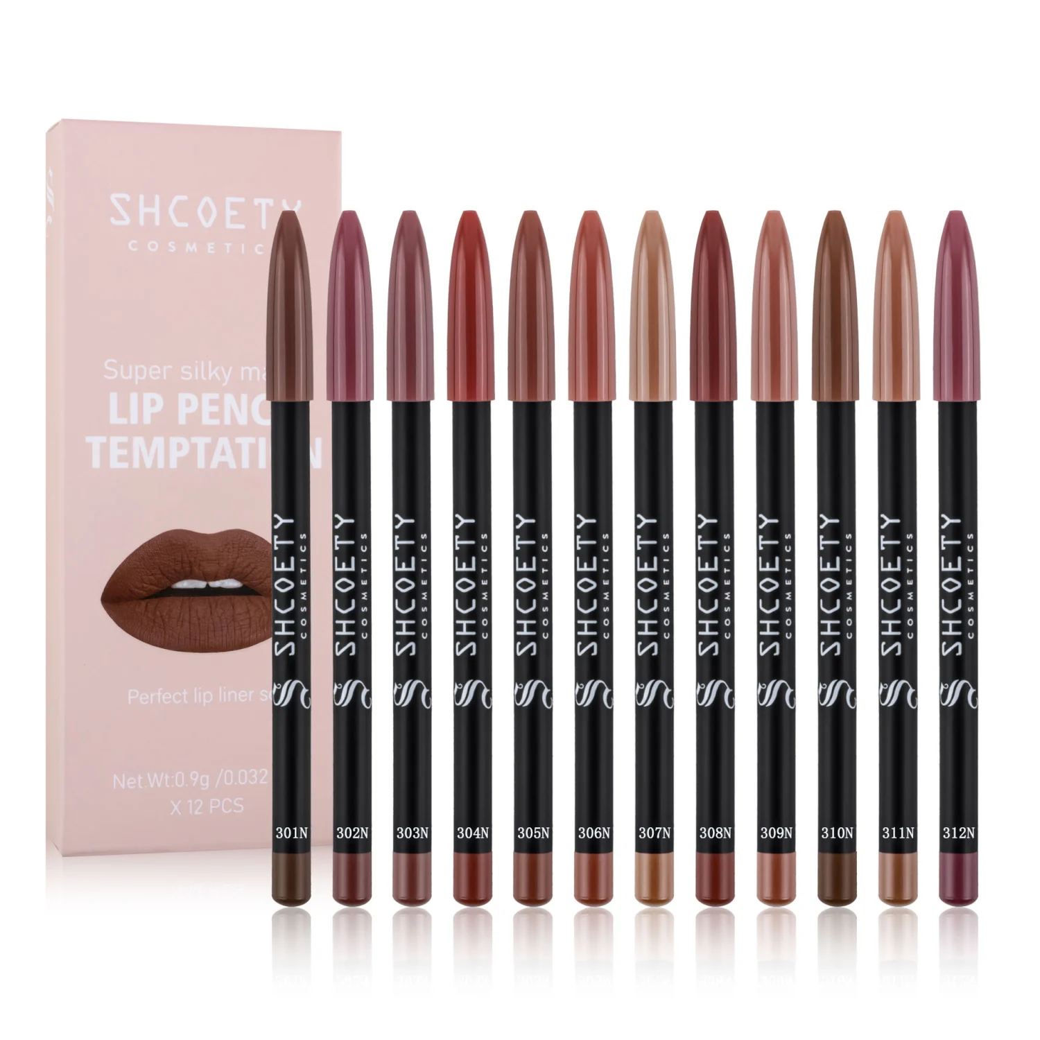 Matte Lipstick Lip Liner Suit Non-decolorizing Long-lasting Makeup