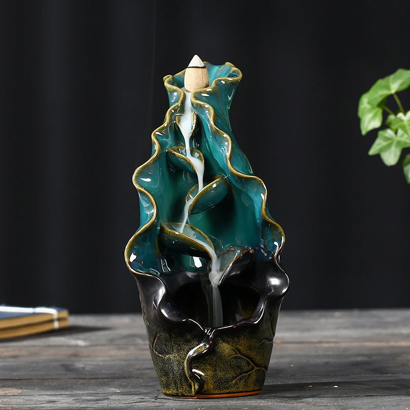 Yoga Ceramic Creative Backflow Incense Burner Decoration