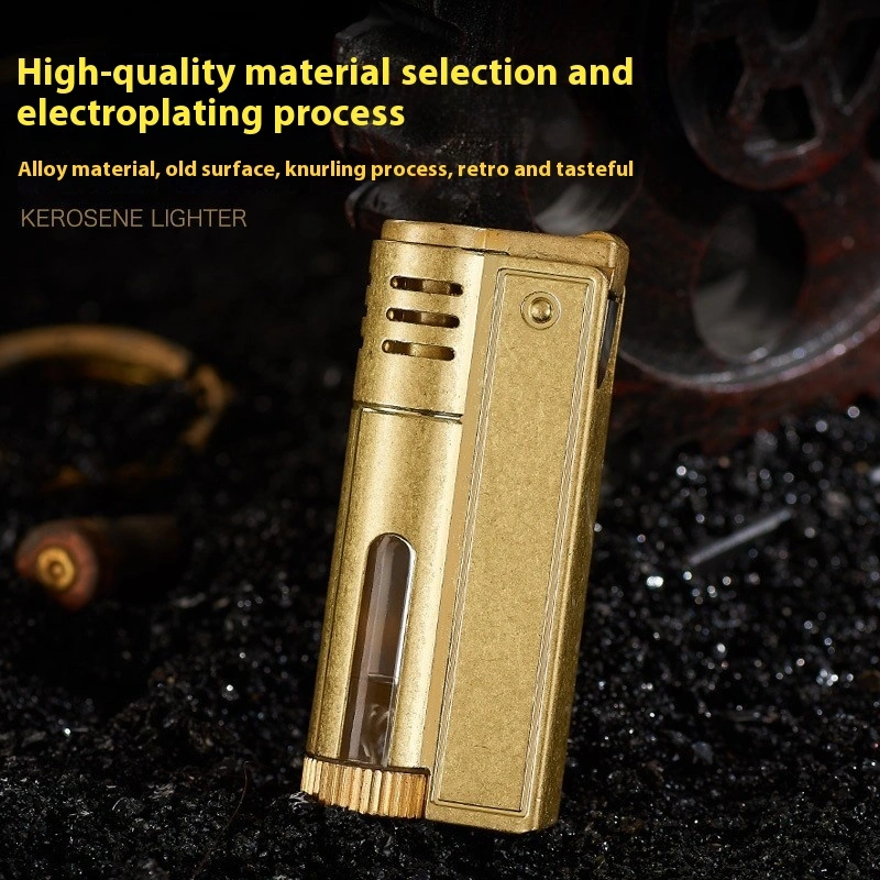 Metal Knurling Body Grinding Wheel Lighter