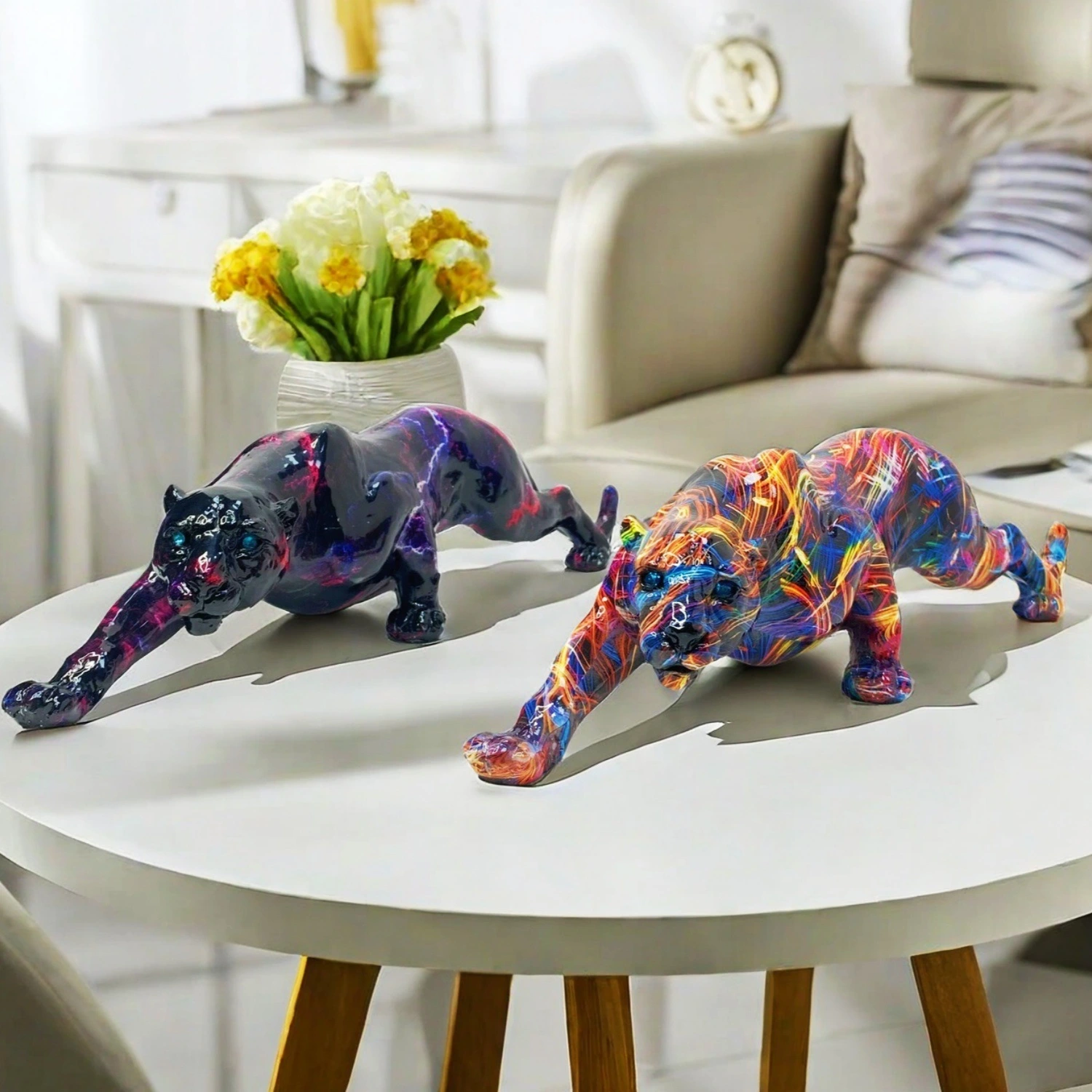 New Creative Modern Simulation Leopard Ornaments