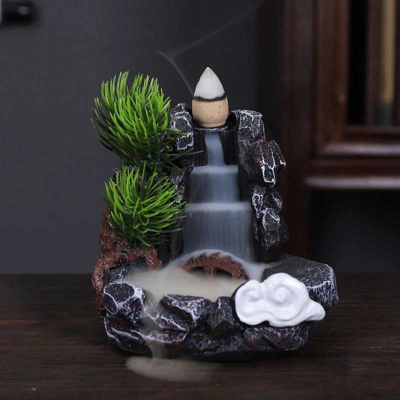 Backflow Incense Burner Resin Ceramic Creative Decoration Home Incense Burner Zen