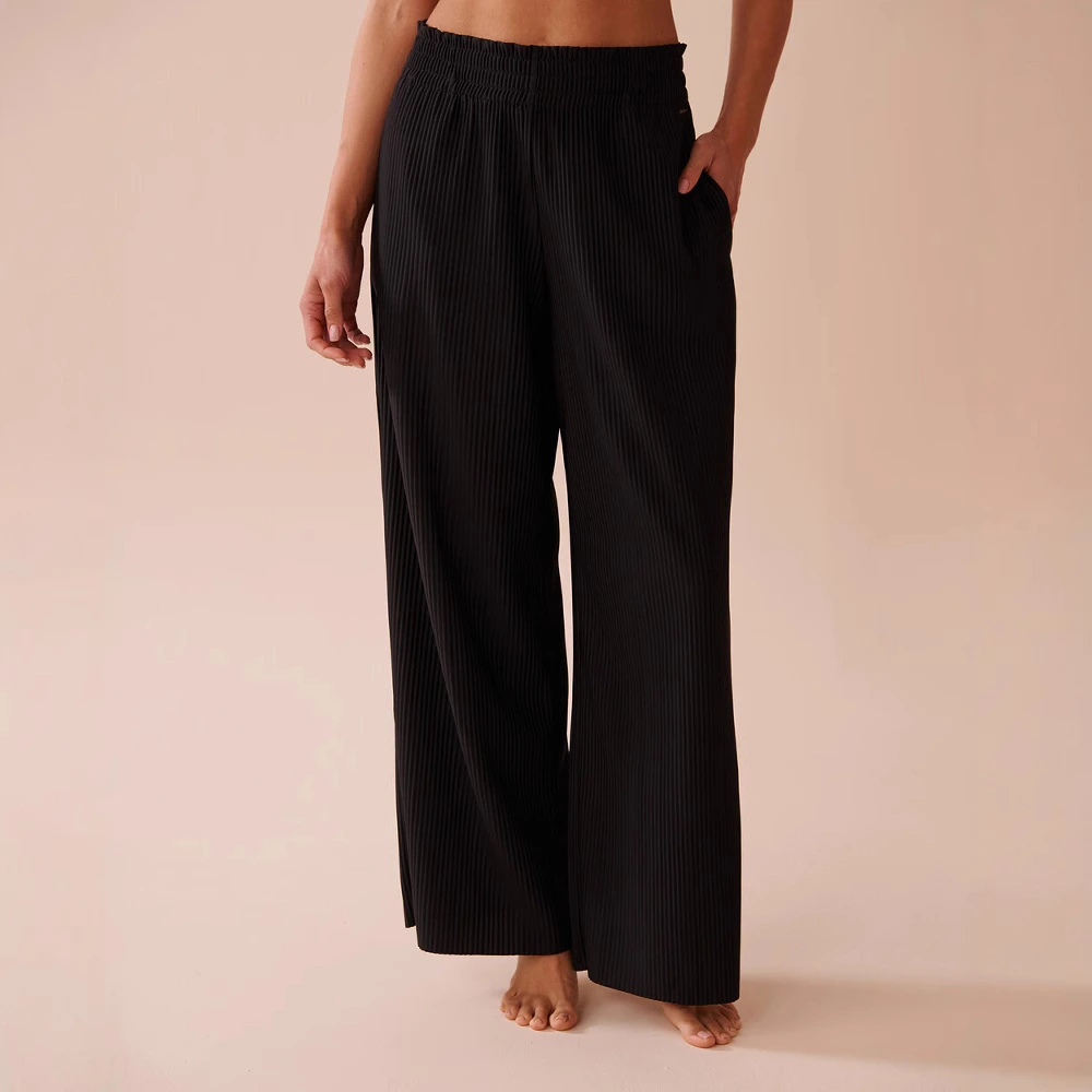 Women's Wide-leg Mid-waist Elastic Fashion