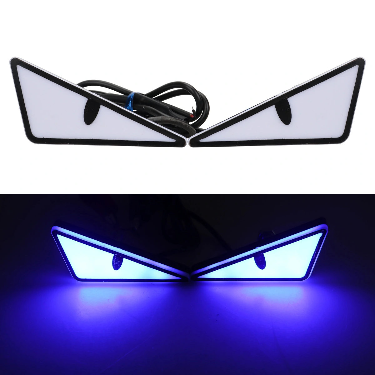 Triangle Eyes Modified General Motorcycle Decorative Accessories Car Lights