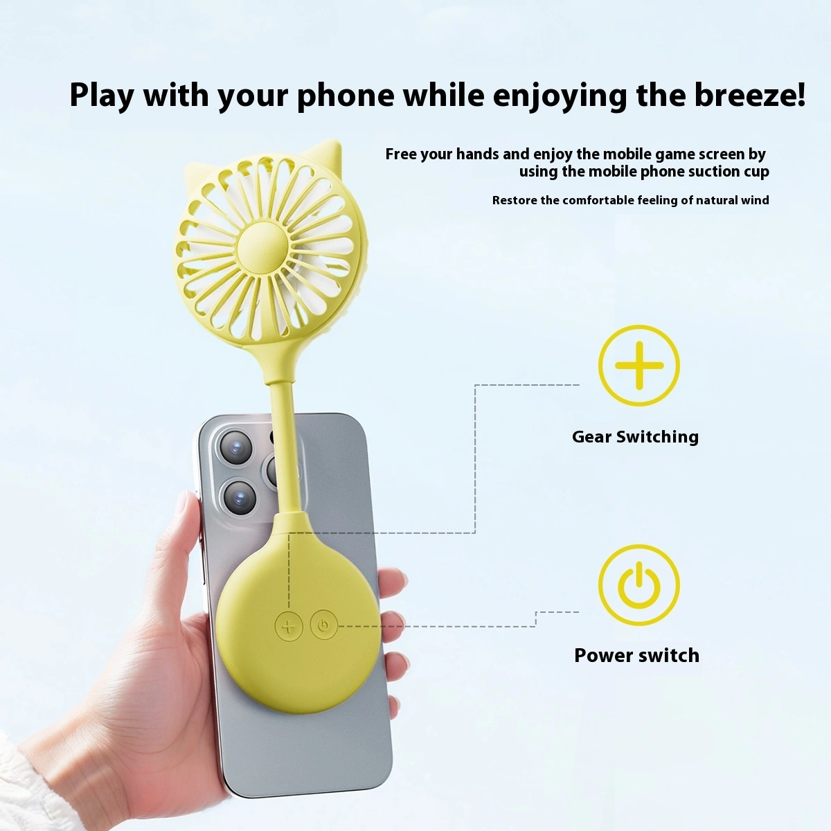 Outdoor Household Suction Cup USB Desktop Mini Little Fan