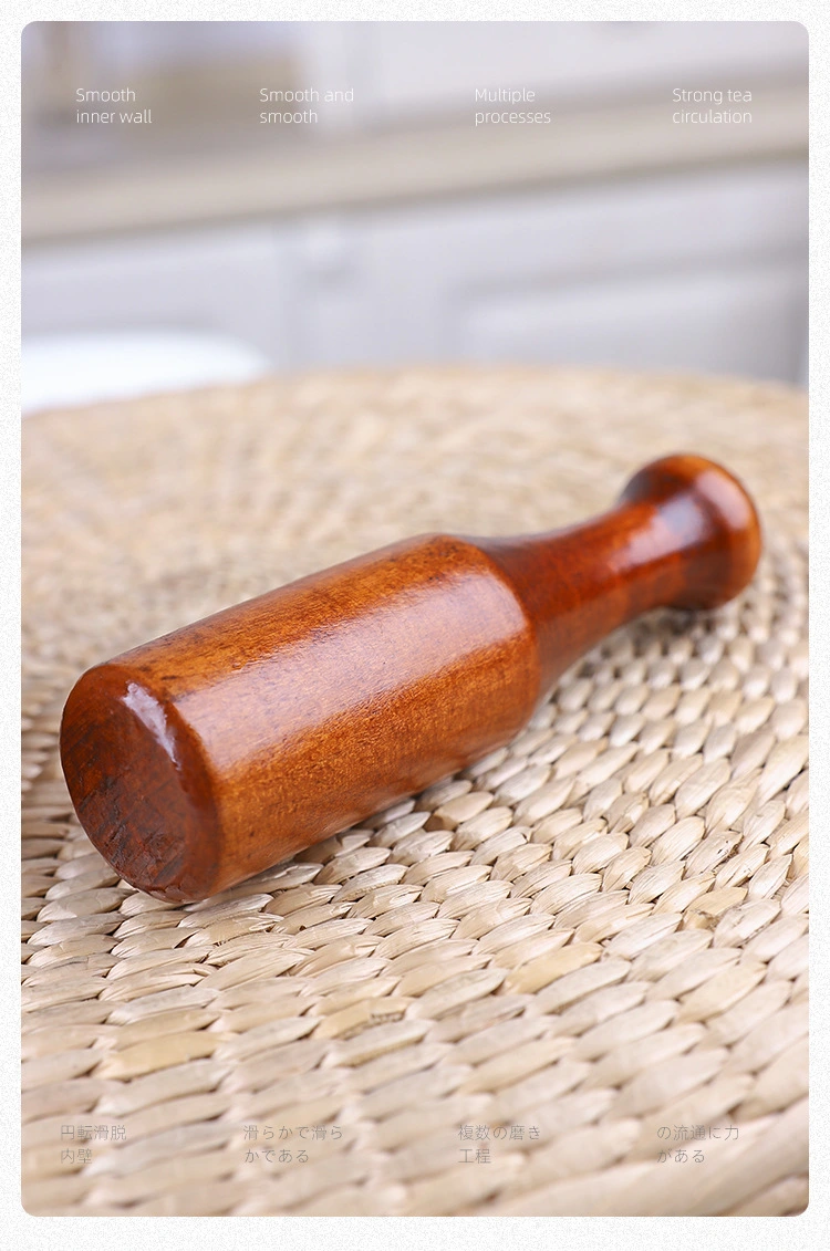 Wooden Manual Household Garlic Pounding Traditional Chinese Medicine Triturator