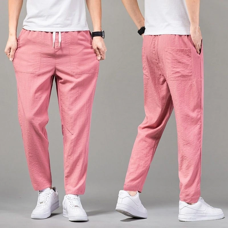 Solid Color Clean Version Thin Pants Male