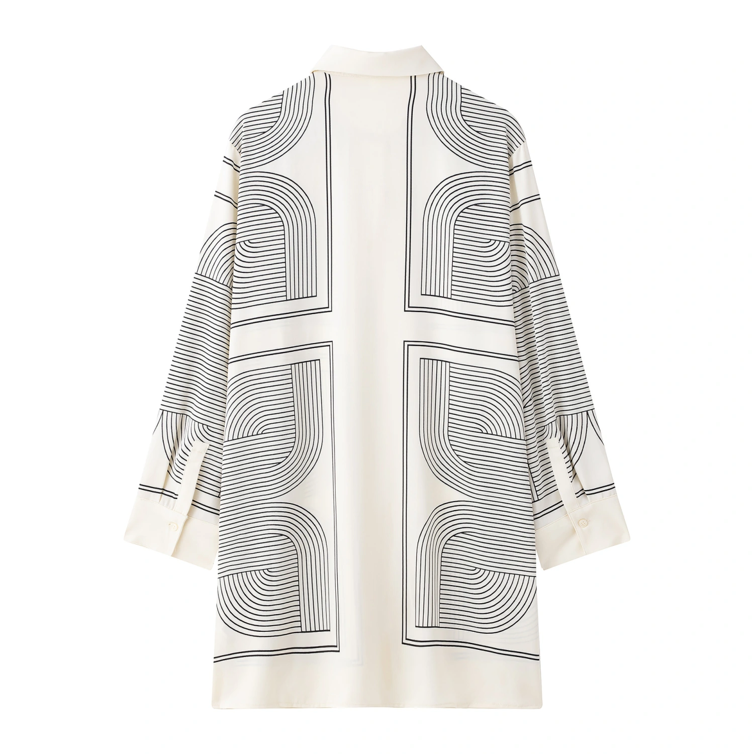 Casual Printing Diagonal Cloth Shirt Dress