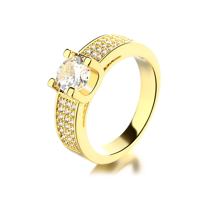 High-grade Plated 18K Four-claw Ring