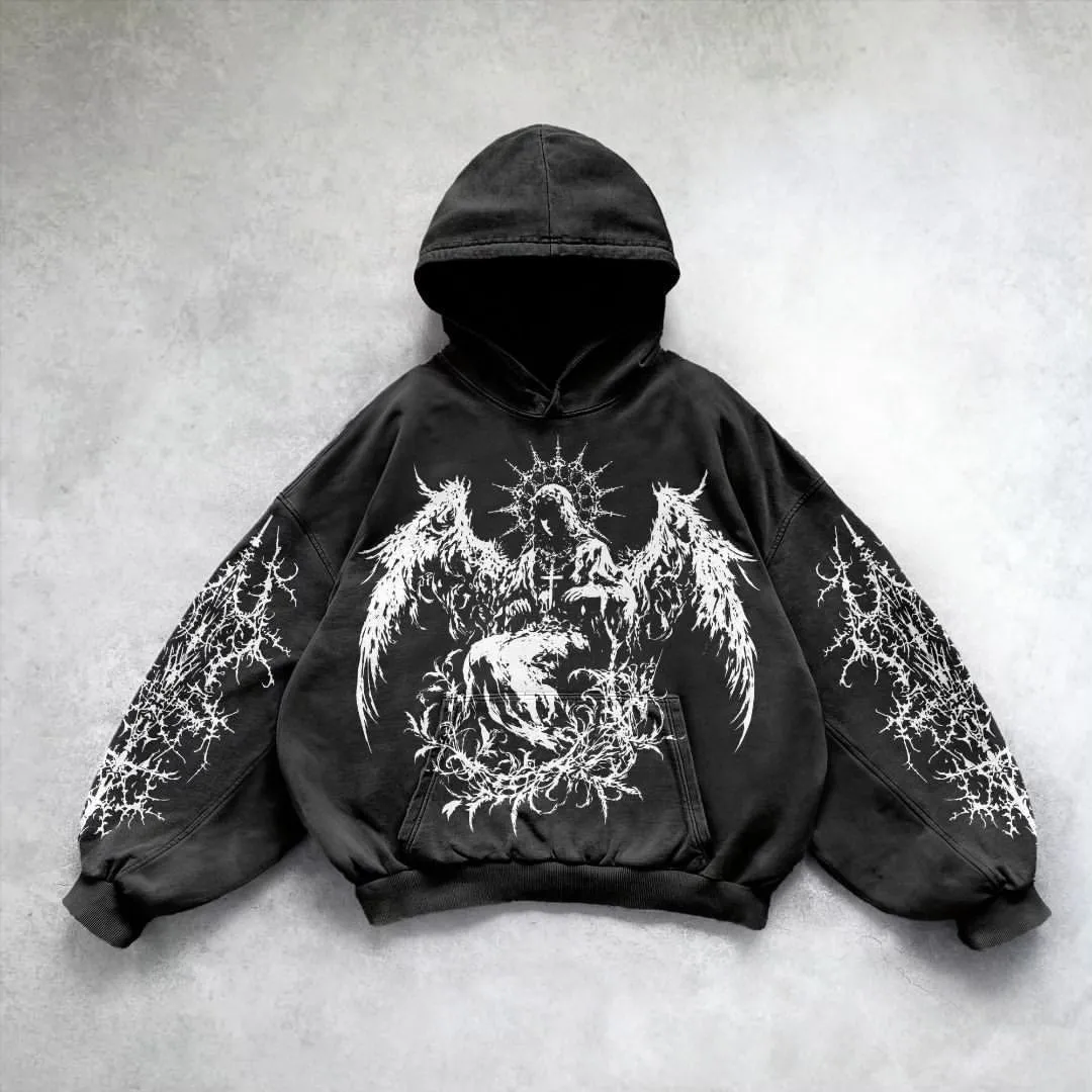 Printed Casual Hoodie American Sweater