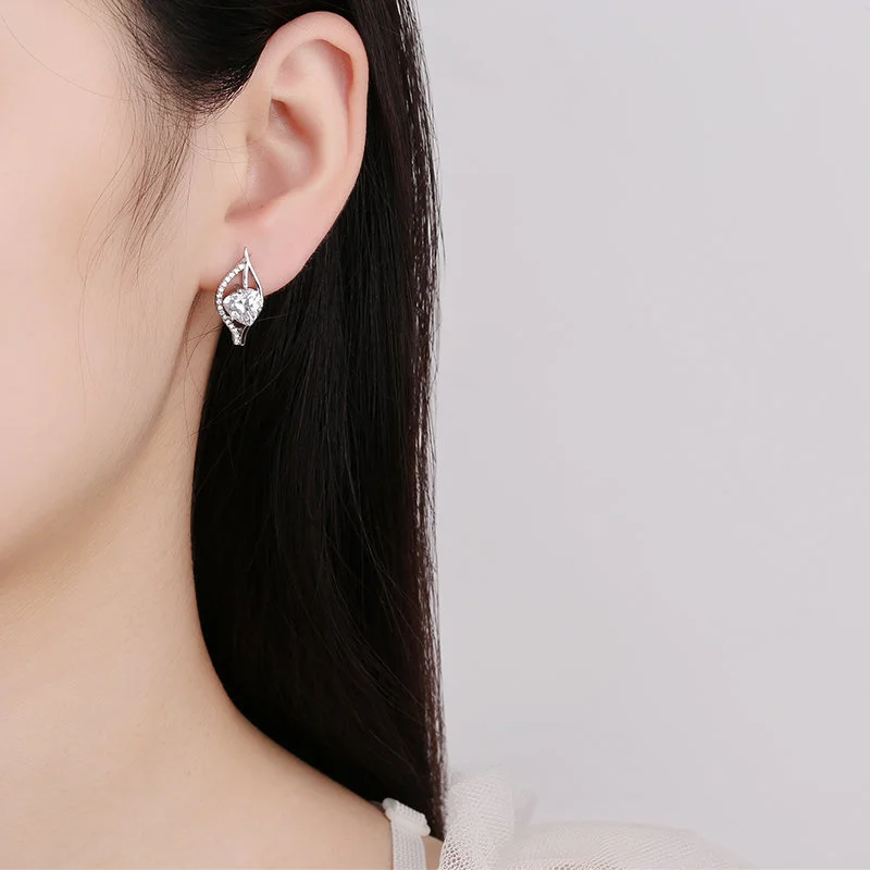 Simple And Stylish Earrings Jewelry Silver Plated