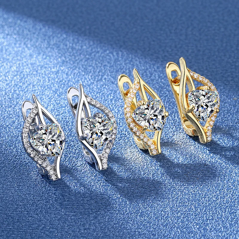 Simple And Stylish Earrings Jewelry Silver Plated