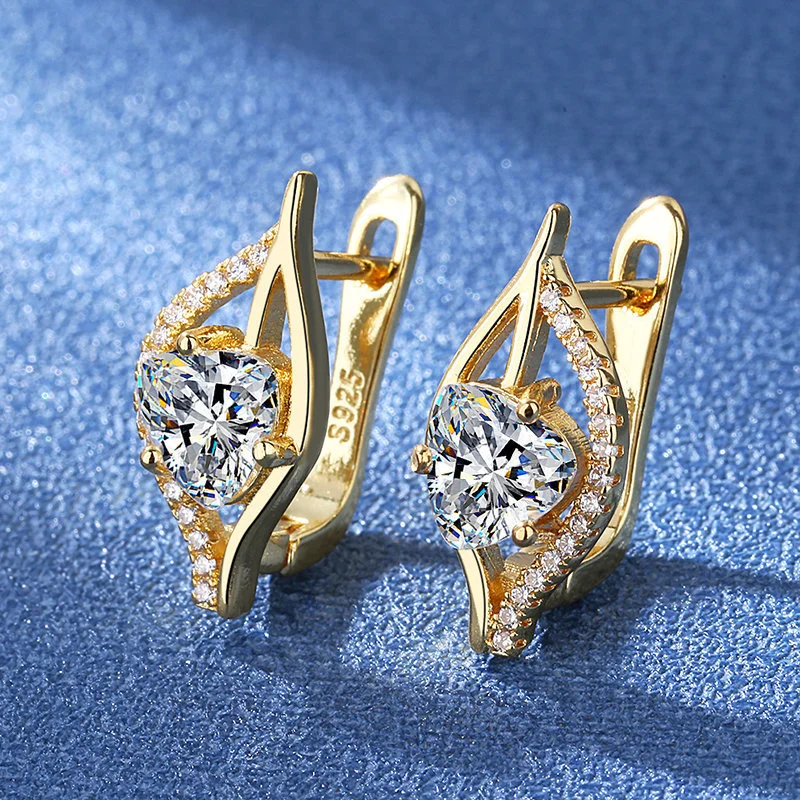 Simple And Stylish Earrings Jewelry Silver Plated