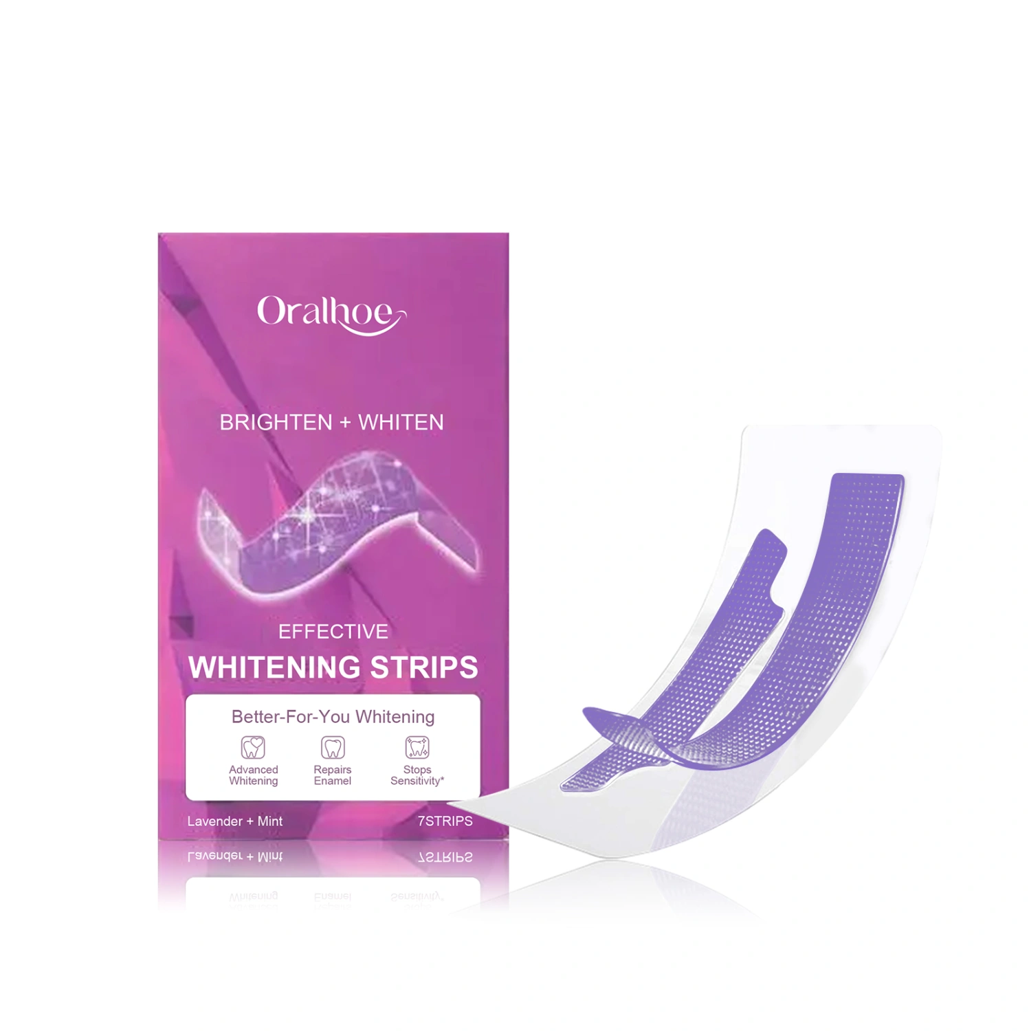 Purple Whitening And Stain Removal Tooth Patch