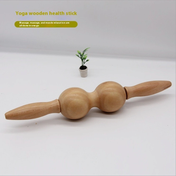 Fashion Personality Wooden Gear Yoga Wand